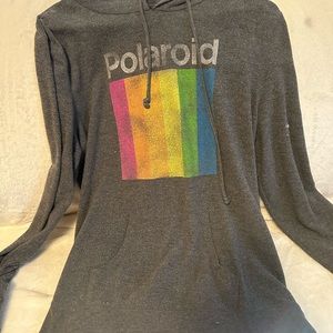 Polaroid logo hoodie size xl